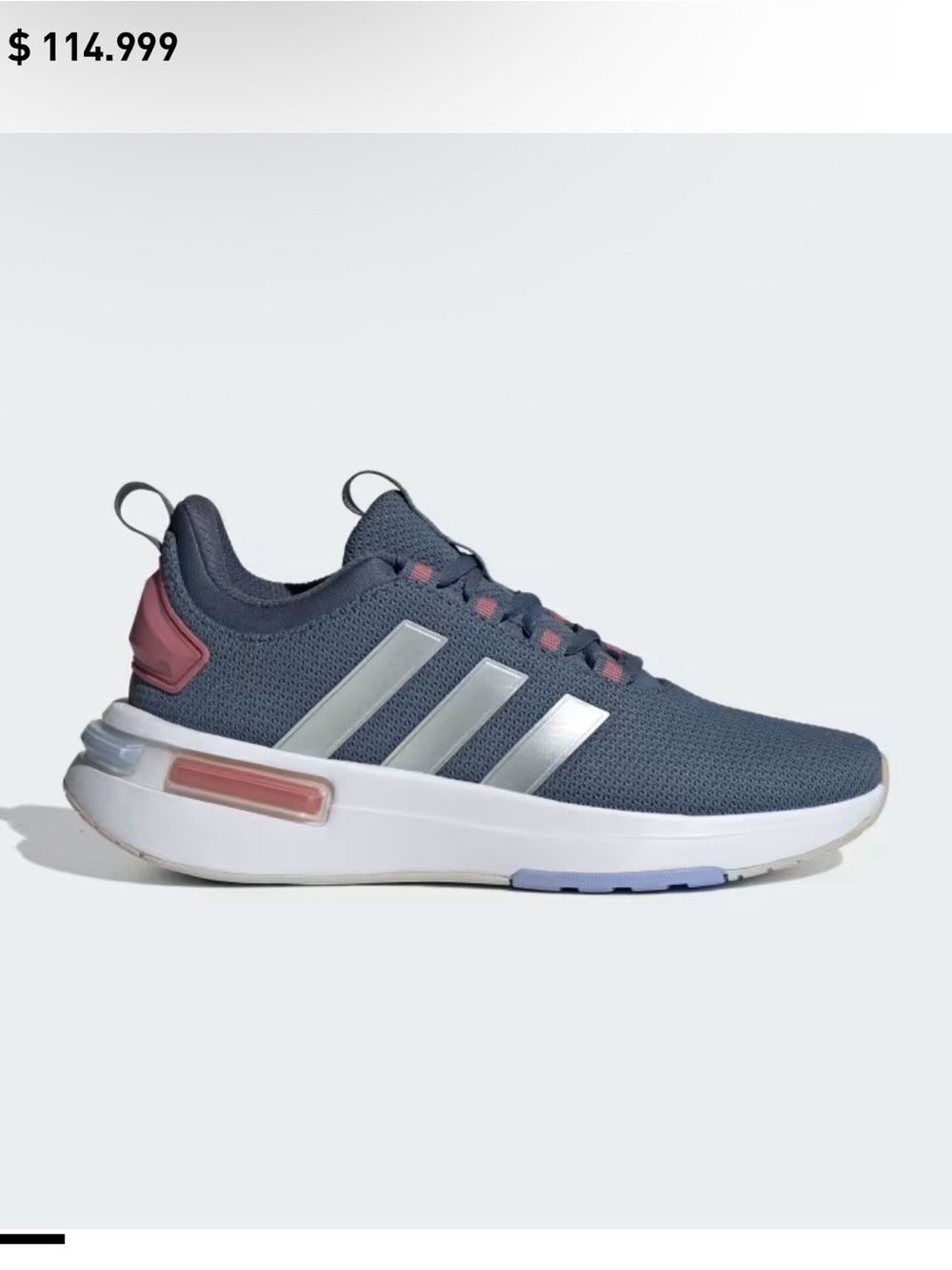 adidas Kids Navy and Pink Athletic Sneakers